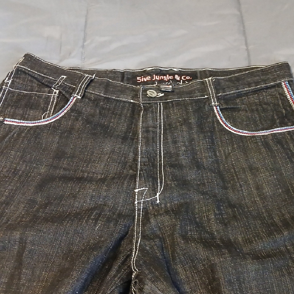 Men's Relaxed Fit Jeans - Black - Picture 2 of 12